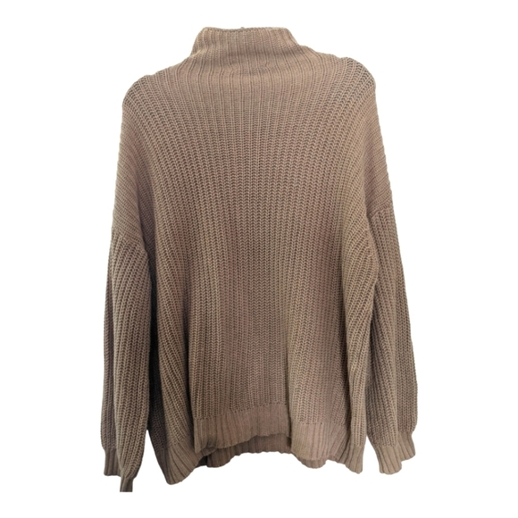 American Eagle Oversized Mock Neck Sweater Women's XS/S Brown - Picture 7 of 7